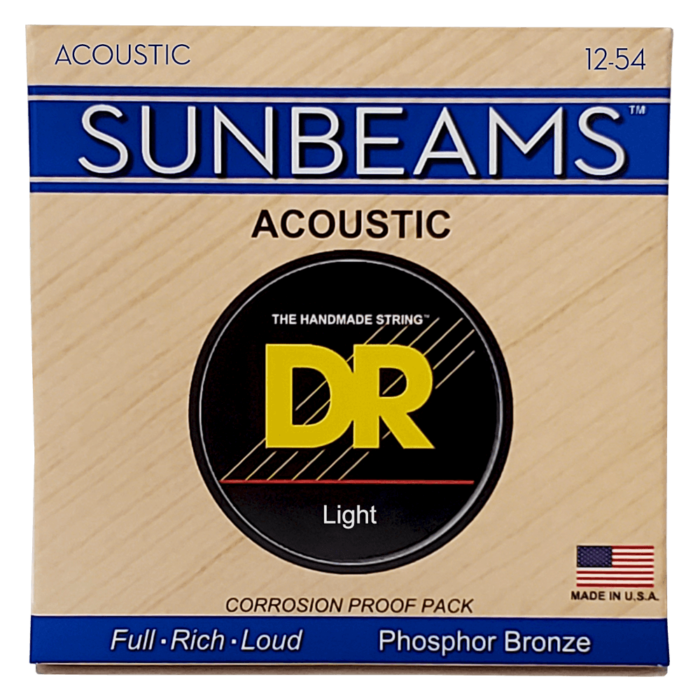 DR, SUNBEAM* - Phosphor Bronze Acoustic Guitar Strings: Light 12-54