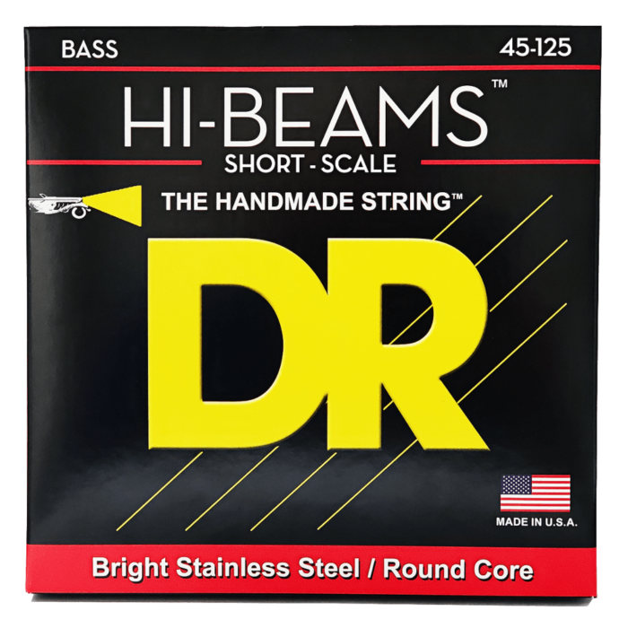 DR, HI-BEAM* - Stainless Steel Bass Strings: 5-String Medium 45-125 Short Scale