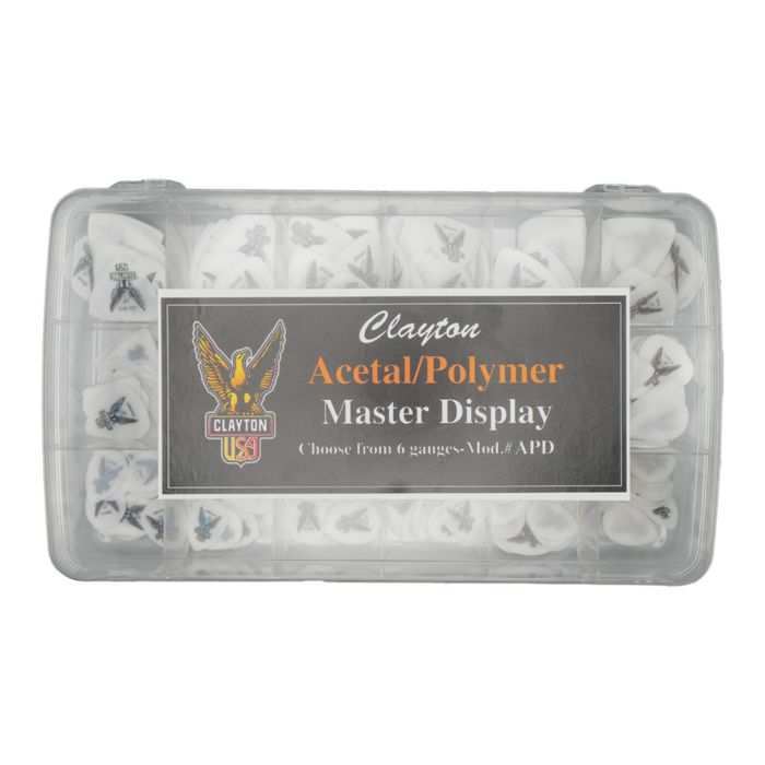 Clayton Acetal/Polymer Pick 18 Comp, Display 432 pcs