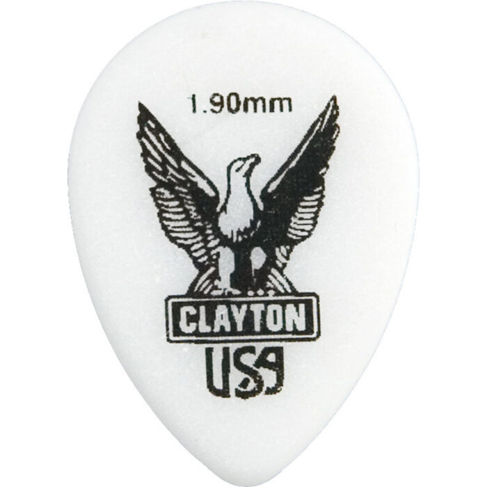 Clayton Sharp Acetal/Polymer Pick Teardrop 1,90mm /12 pcs – Bild 2