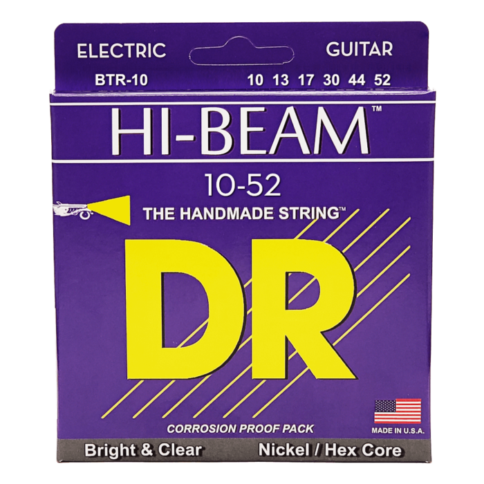 DR, HI-BEAM* - Nickel Plated Electric Guitar Strings: Medium to Heavy 10-52