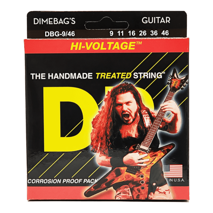 DR, HI-VOLTAGE* DIMEBAG DARRELL - Nickel Plated Electric Guitar Strings: Light to Medium 9-46