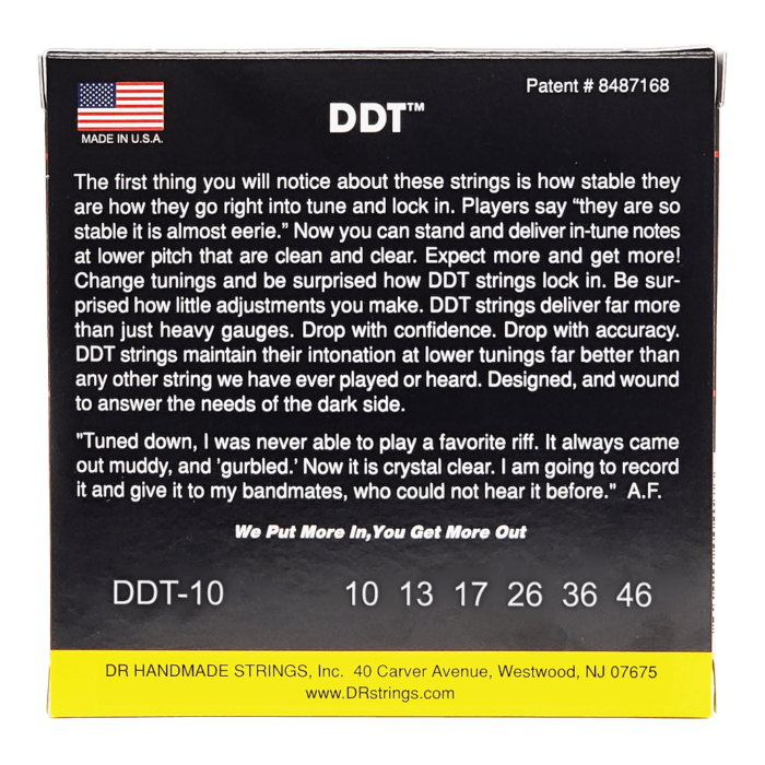 DR, DDT* - Drop Down Tuning Electric Guitar Strings: Medium 10-46 – Bild 2