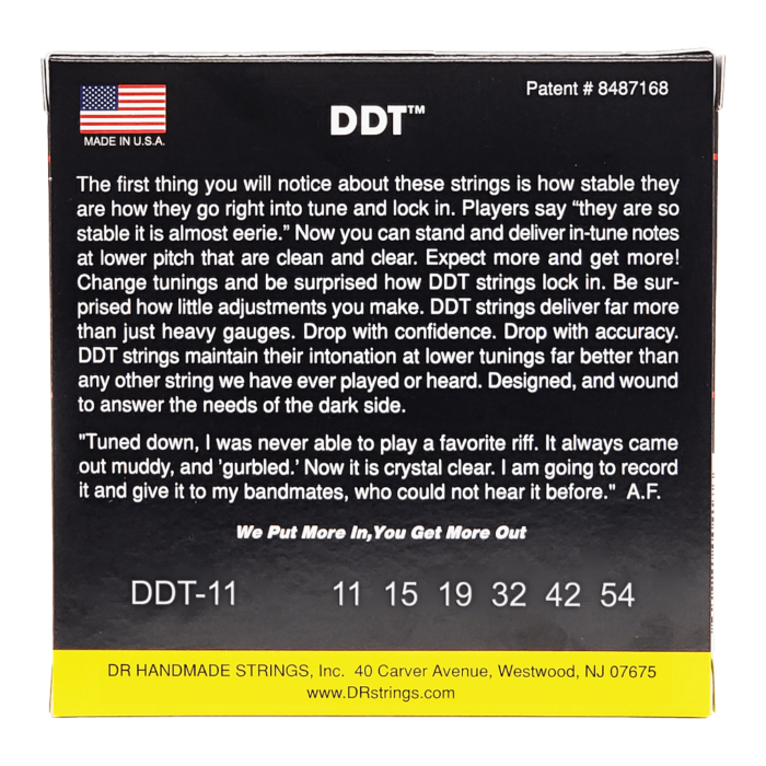 DR, DDT* - Drop Down Tuning Electric Guitar Strings: Drop Down Heavy 11-54 – Bild 2