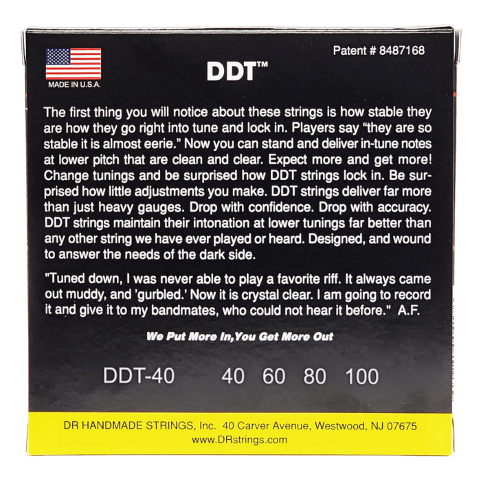 DR, DDT* - Drop Down Tuning Bass Strings: Light 40-100 – Bild 2