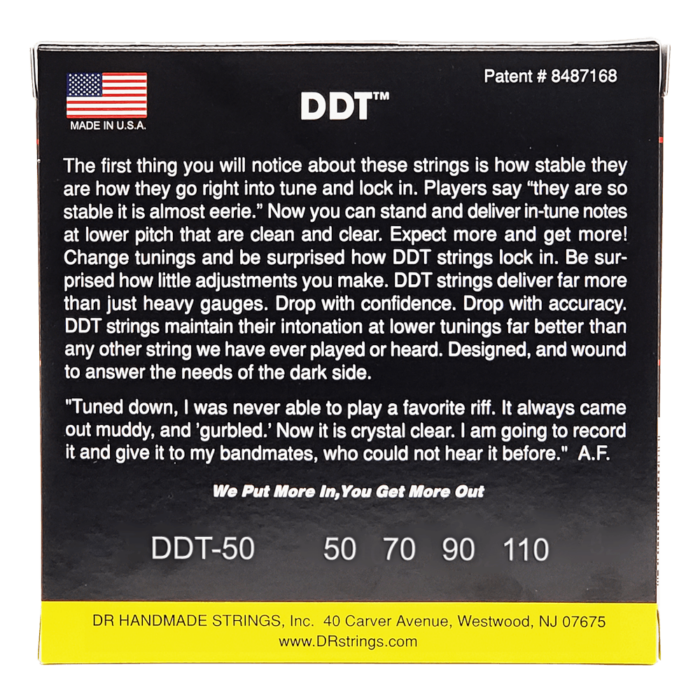 DR, DDT* - Drop Down Tuning Bass Strings: Heavy 50-110 – Bild 2