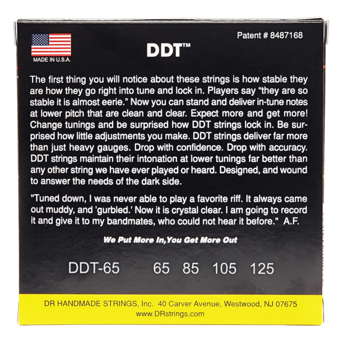 DR, DDT* - Drop Down Tuning Bass Strings: Super Heavy 65-125 – Bild 2