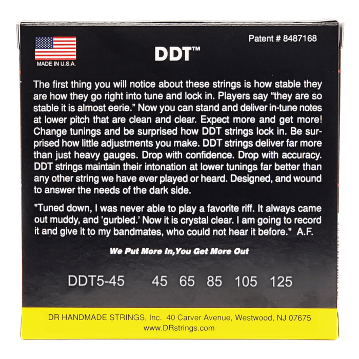 DR, DDT* - Drop Down Tuning Bass Strings: 5-String Medium 45-125 – Bild 2