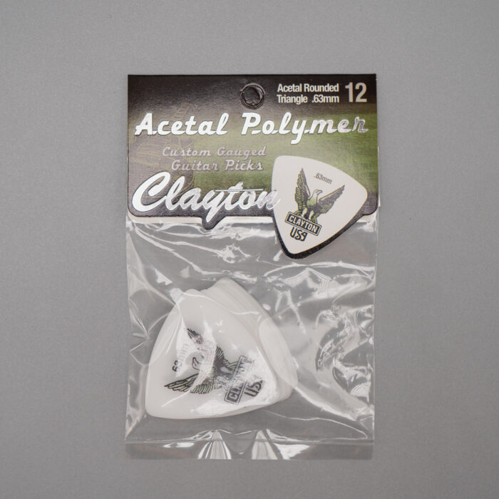 Clayton Acetal/Polymer Pick Rounded Triangle 0,63mm /12 pcs - Image 2