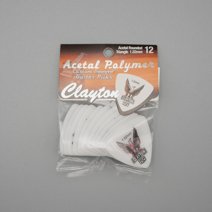 Clayton Acetal/Polymer Pick Rounded Triangle 1,52mm /12 pcs – Bild 2