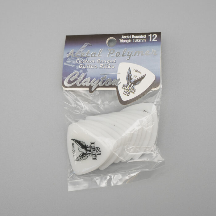 Clayton Acetal/Polymer Pick Rounded Triangle 1,90mm /12 pcs – Bild 2