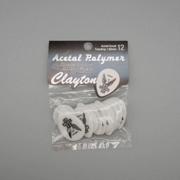 Clayton Acetal/Polymer Pick Small Teardrop 1,90mm /12 pcs – Bild 2