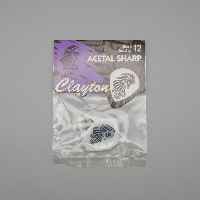 Clayton Sharp Acetal/Polymer Pick Teardrop 0,38mm /12 pcs - Image 2