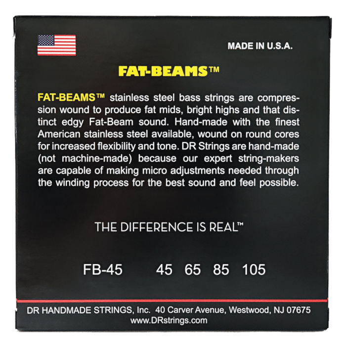 DR, FAT-BEAM* - Stainless Steel Bass Strings: Medium 45-105 – Bild 2