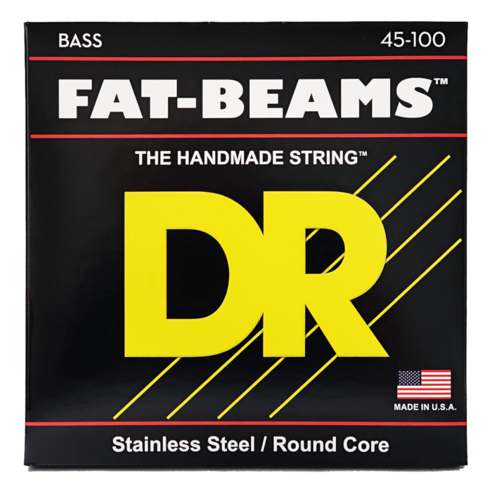 DR, FAT-BEAM* - Stainless Steel Bass Strings: Light to Medium 45-100