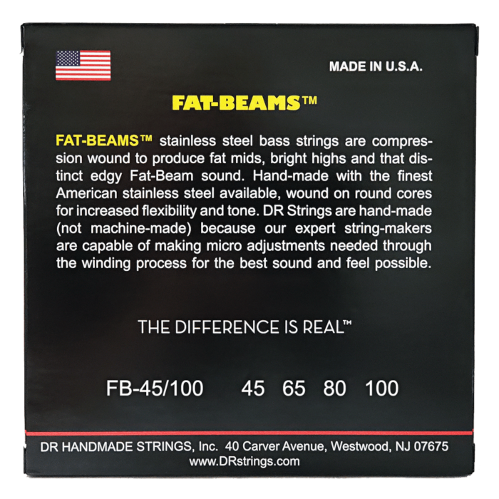 DR, FAT-BEAM* - Stainless Steel Bass Strings: Light to Medium 45-100 – Bild 2