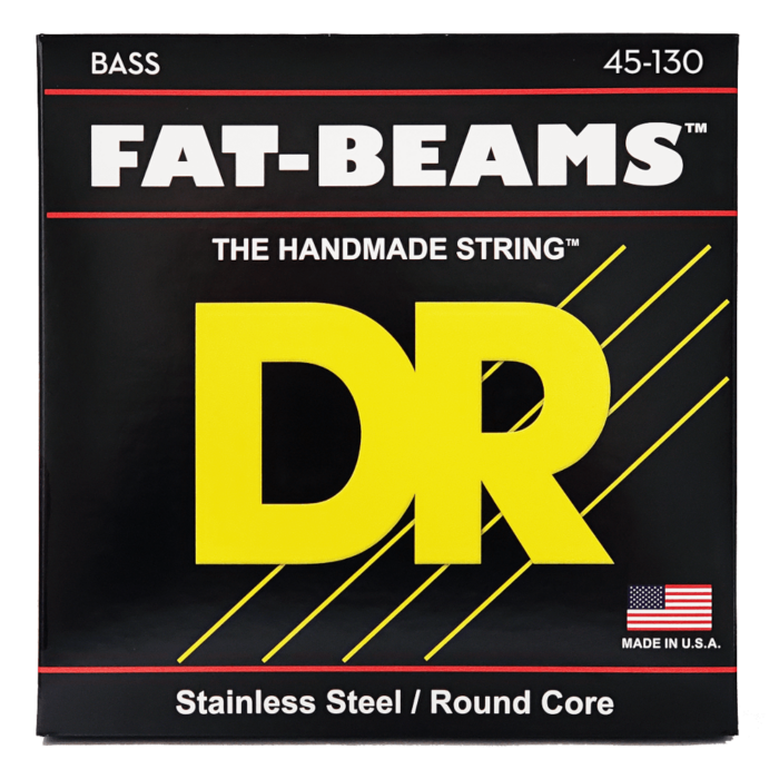 DR, FAT-BEAM* - Stainless Steel Bass Strings: 5-String Medium to Heavy 45-130