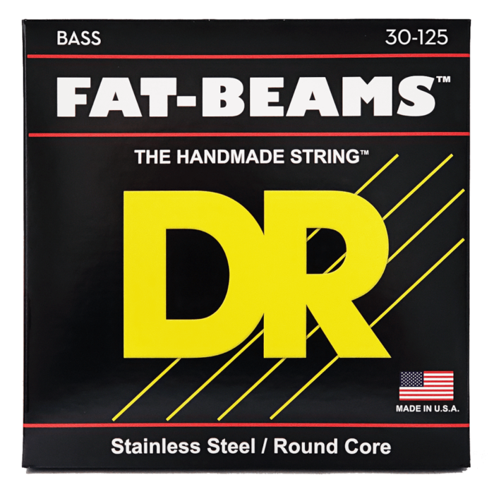 DR, FAT-BEAM* - Stainless Steel Bass Strings: 6-String Medium 30-125