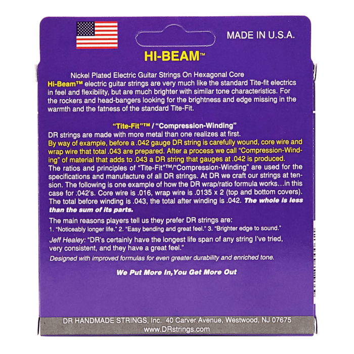 DR, HI-BEAM* - Nickel Plated Electric Guitar Strings: Medium 10-46 – Bild 2