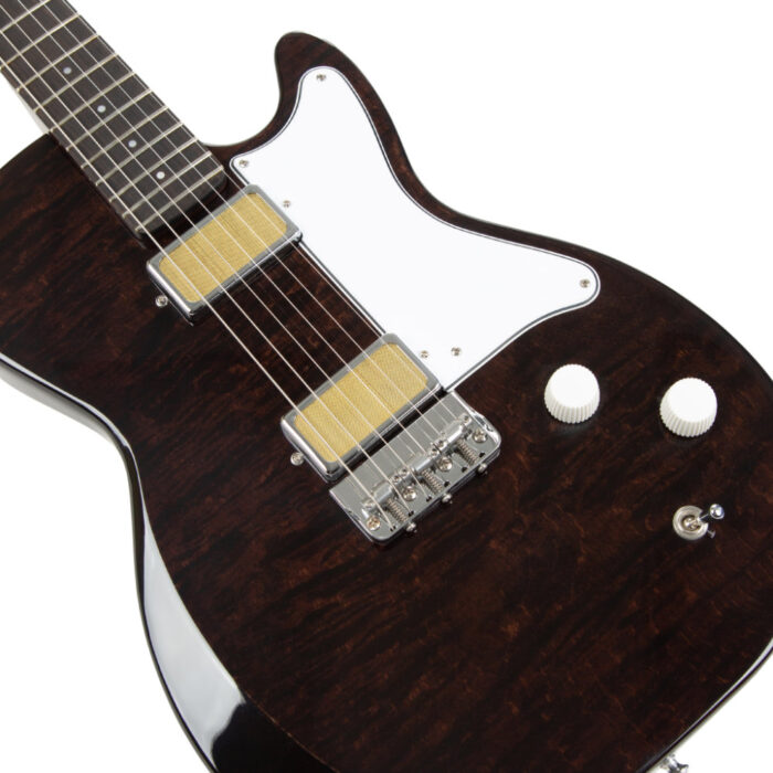 Harmony, Standard Series Jupiter E-Guitar, Flame Maple Top, Transparent Black – Bild 5