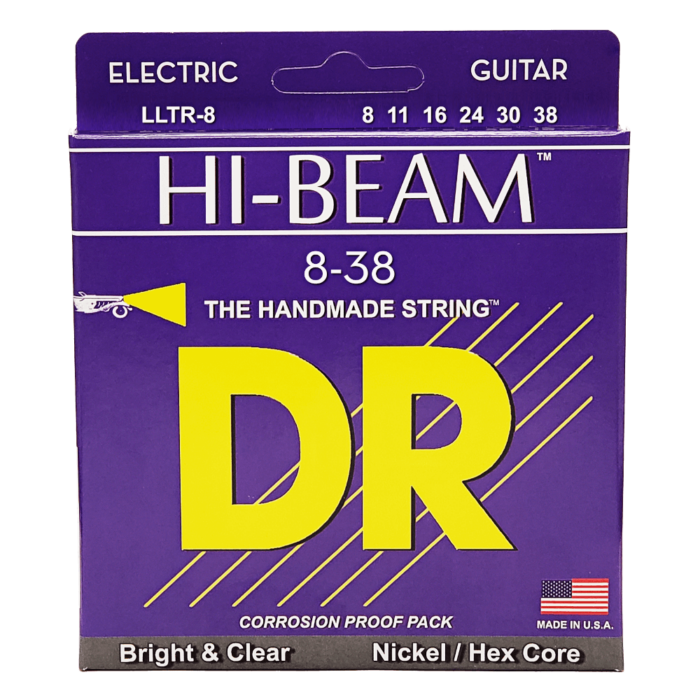 DR, HI-BEAM* - Nickel Plated Electric Guitar Strings: Extra Light 8-38