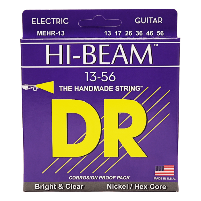 DR, HI-BEAM* - Nickel Plated Electric Guitar Strings: Super Heavy 13-56