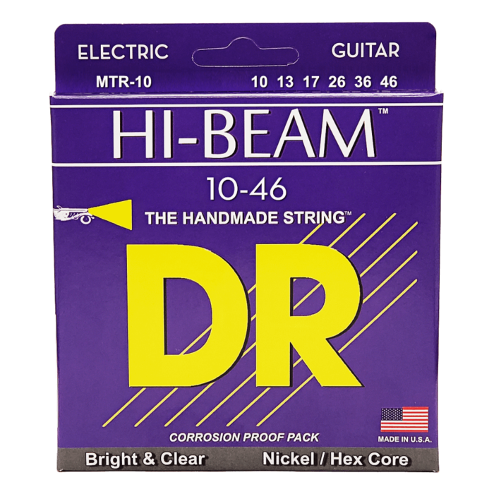 DR, HI-BEAM* - Nickel Plated Electric Guitar Strings: Medium 10-46