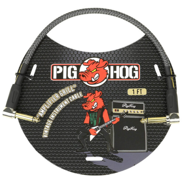 Pig Hog  "Amplifier Grill" Patch Cable, 30cm/1ft  Winkelstecker