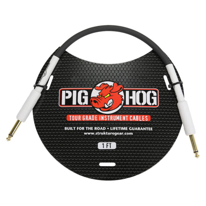 Pig Hog 1ft 1/4" - 1/4" 8mm Inst Cable