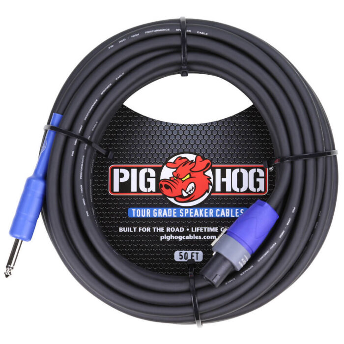 Pig Hog Speaker Cable, 15m/50ft (2x 2,5 qmm), SPKON/Klinke