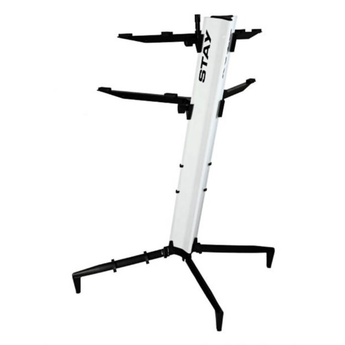 STAY, T1300/02-WHT, Keyboard stand TOWER 130cm - 2 Auflagen - white – Bild 2