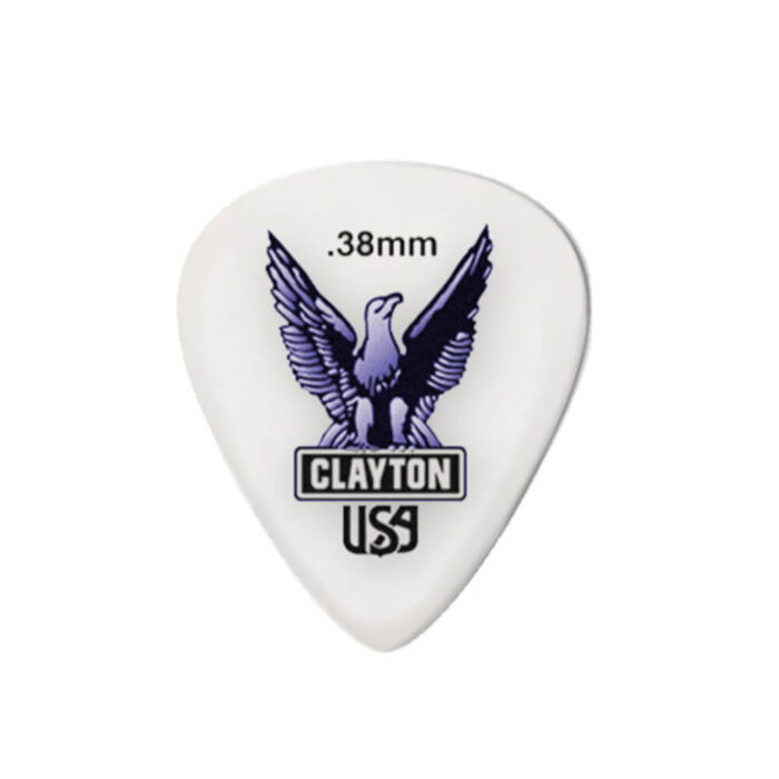 Clayton Acetal/Polymer Pick Standard 0,38mm /12 pcs