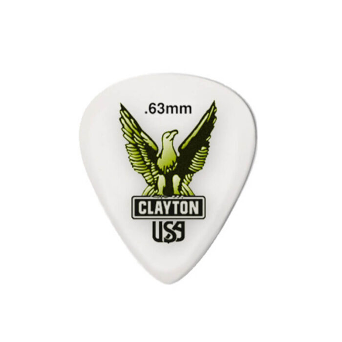 Clayton Acetal/Polymer Pick Standard 0,63mm /12 pcs