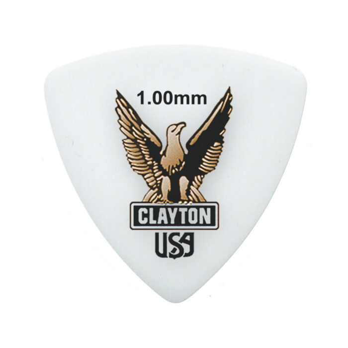 Clayton Acetal/Polymer Pick Rounded Triangle 1,00mm /12 pcs