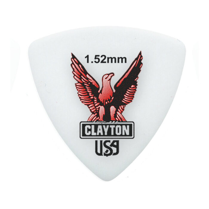 Clayton Acetal/Polymer Pick Rounded Triangle 1,52mm /12 pcs