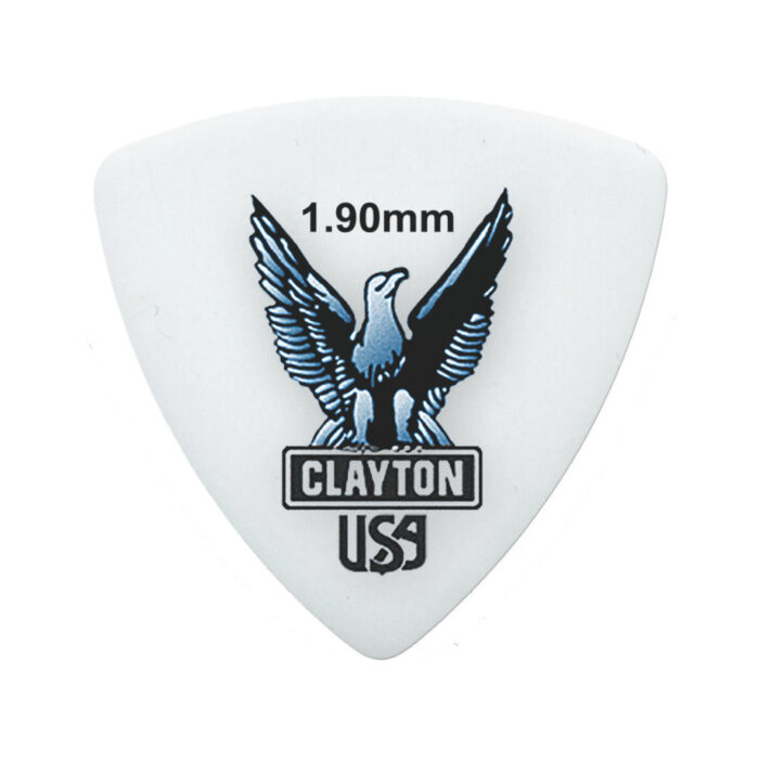 Clayton Acetal/Polymer Pick Rounded Triangle 1,90mm /12 pcs