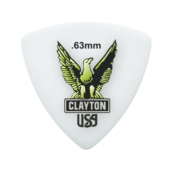 Clayton Acetal/Polymer Pick Rounded Triangle 0,63mm /12 pcs