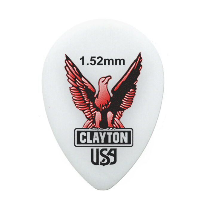 Clayton Acetal/Polymer Pick Small Teardrop 1,52mm /12 pcs