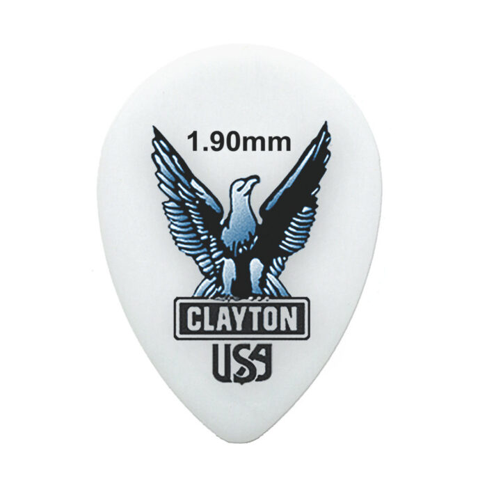 Clayton Acetal/Polymer Pick Small Teardrop 1,90mm /12 pcs