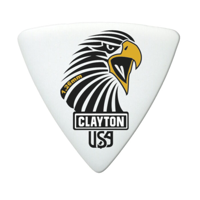 Clayton Sharp Acetal/Polymer Pick Rounded Triangle 1,26mm /12 pcs