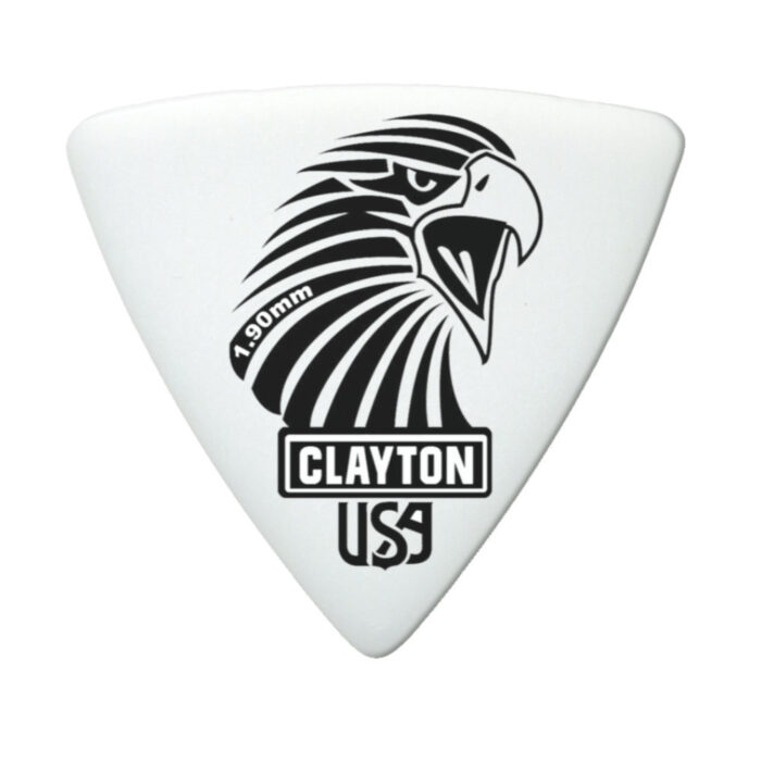 Clayton Sharp Acetal/Polymer Pick Rounded Triangle 1,90mm /12 pcs