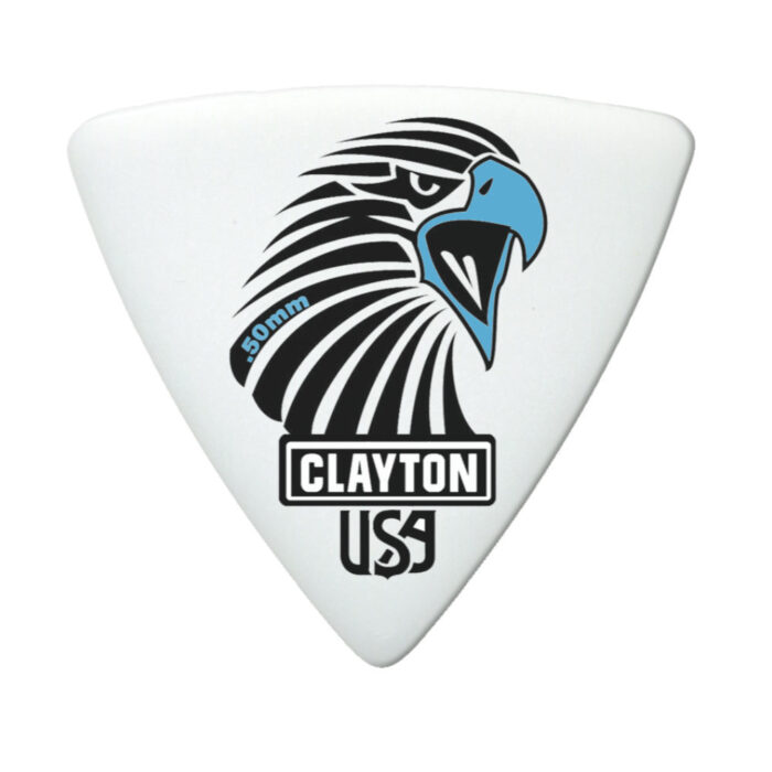 Clayton Sharp Acetal/Polymer Pick Rounded Triangle 0,50mm /12 pcs