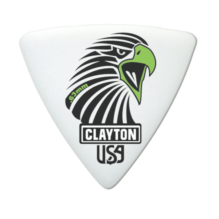 Clayton Sharp Acetal/Polymer Pick Rounded Triangle 0,63mm /12 pcs