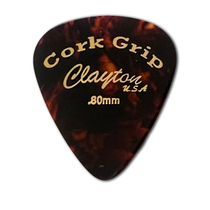 Clayton Cork Grip Pick Standard 0,80mm /6 pcs