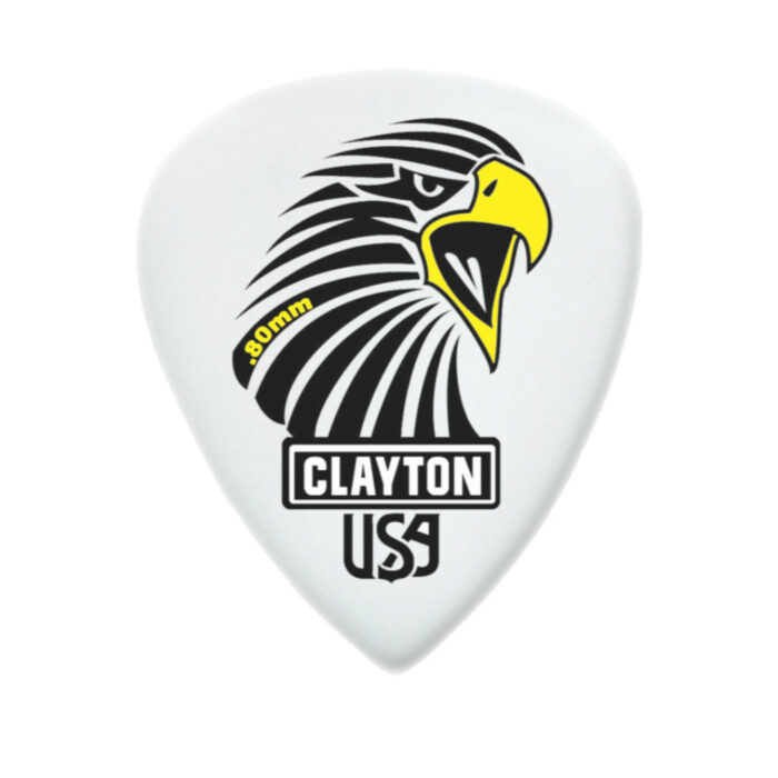 Clayton Sharp Acetal/Polymer Pick Standard 0,80mm /12 pcs