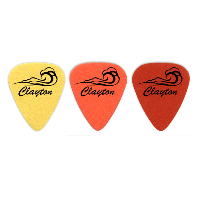 Clayton Uke Picks Standard Felt Wave 3 pcs