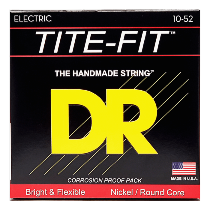 DR, TITE-FIT* - Nickel Plated Electric Guitar Strings: Medium to Heavy 10-52