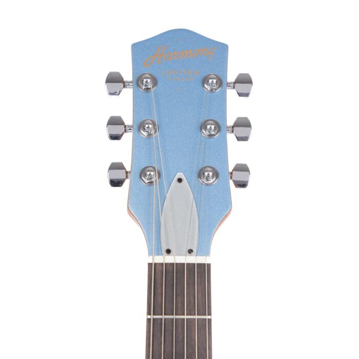 Harmony, Standard Jupiter Thinline Electric Guitar w/Case, Sky Blue - Image 6