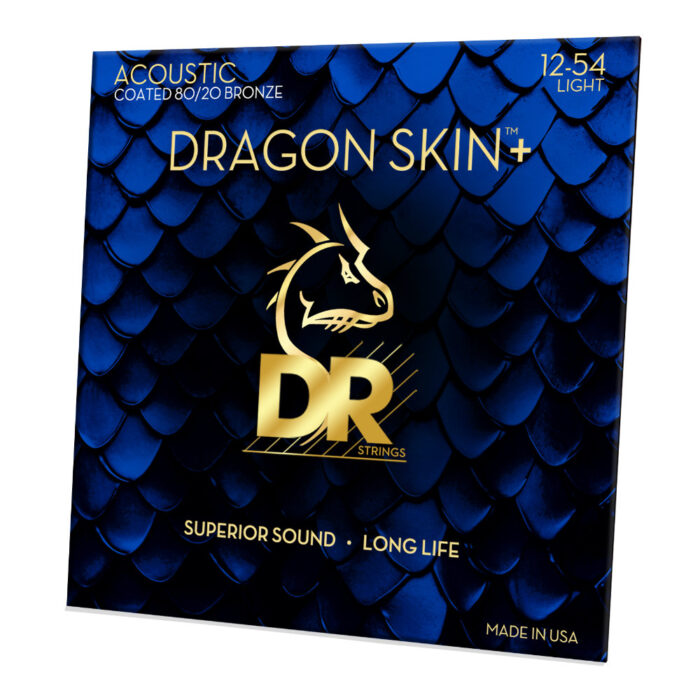 DR, DRAGON SKIN+ 80/20 Bronze Acoustic Guitar Strings: Light 12-54 - Image 2