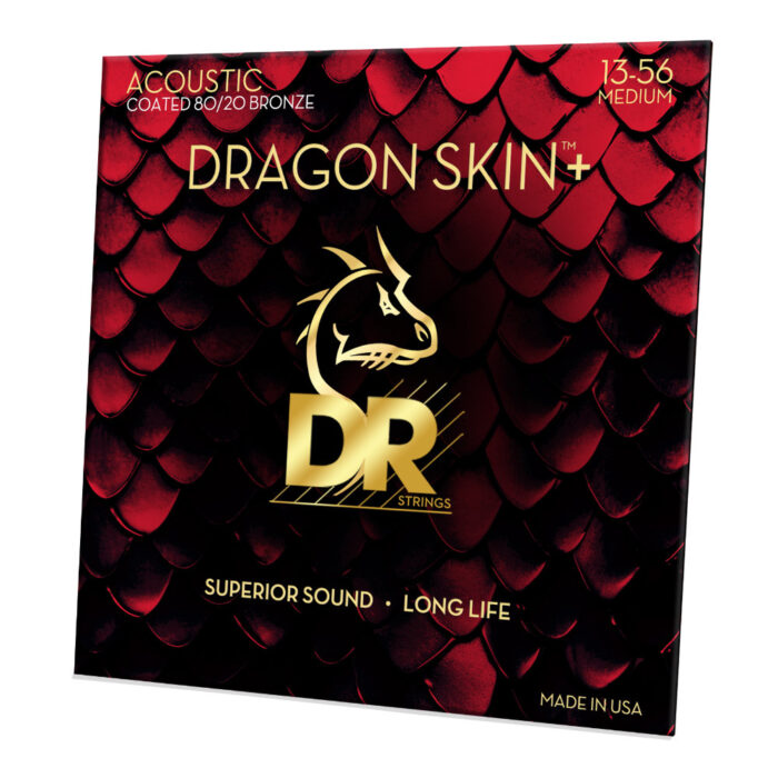 DR, DRAGON SKIN+ 80/20 Bronze Acoustic Guitar Strings: Medium 13-56 - Image 2